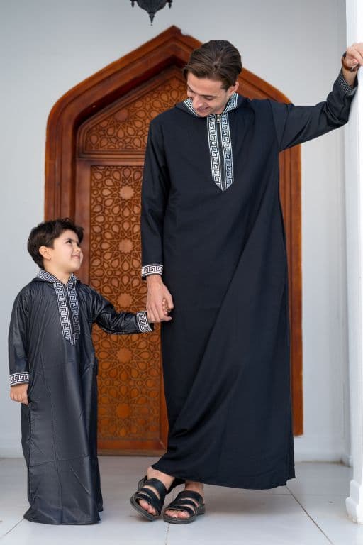Children's abaya with hood