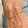 thin silver bracelet