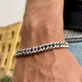Double silver bracelet