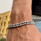 Double silver bracelet