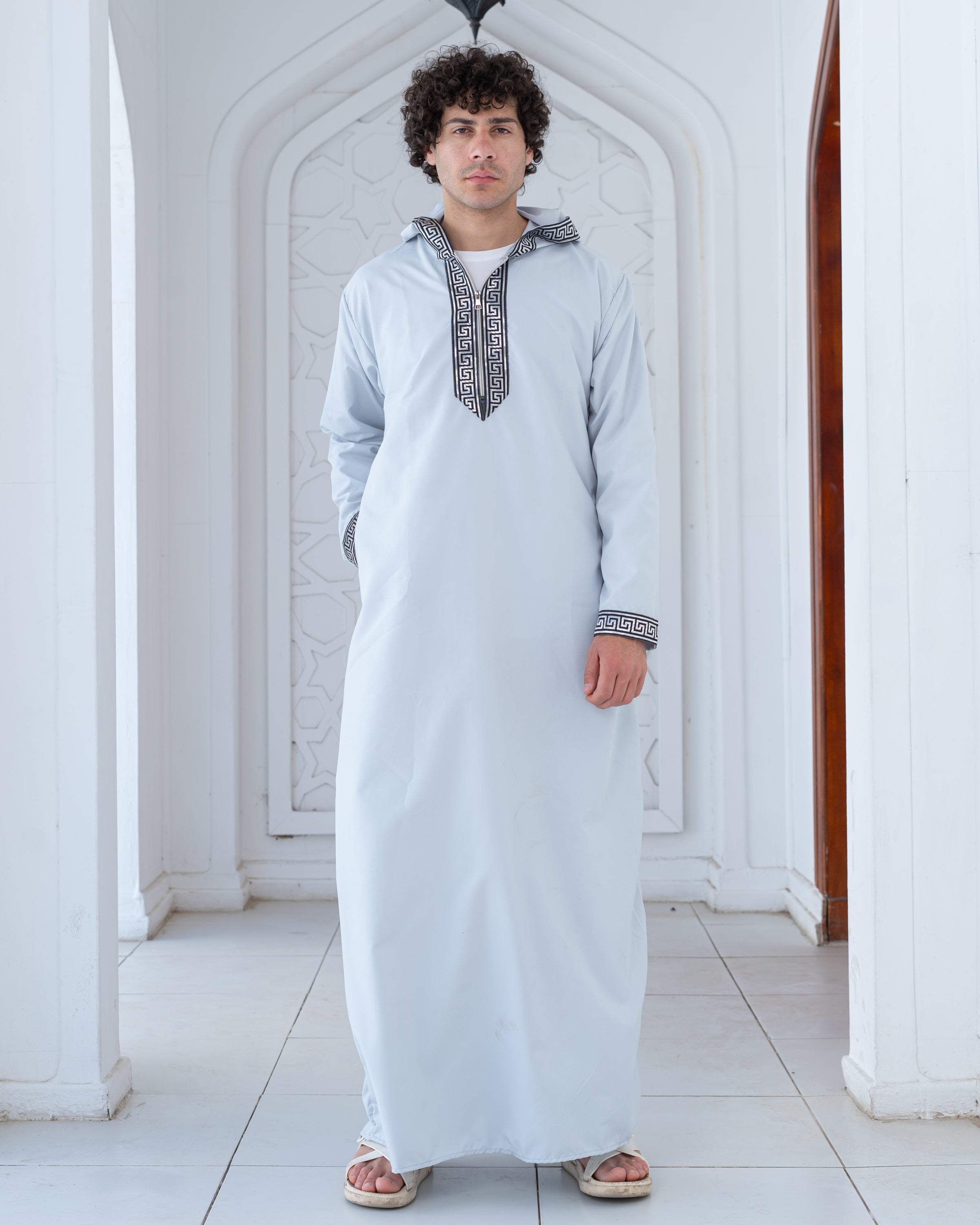 Luxury Fit Jalabya Hooded
