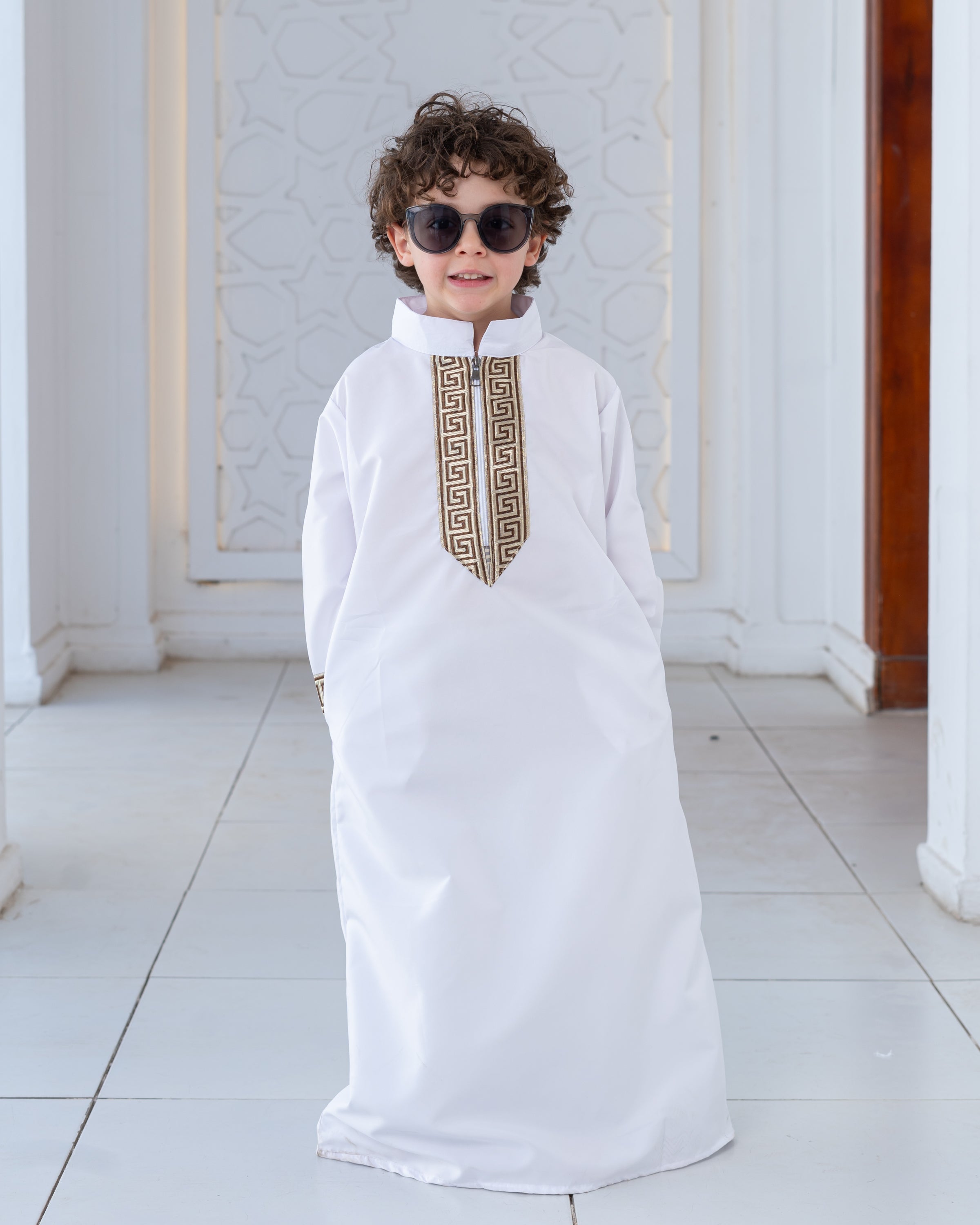 Children's Jalabya with a collar