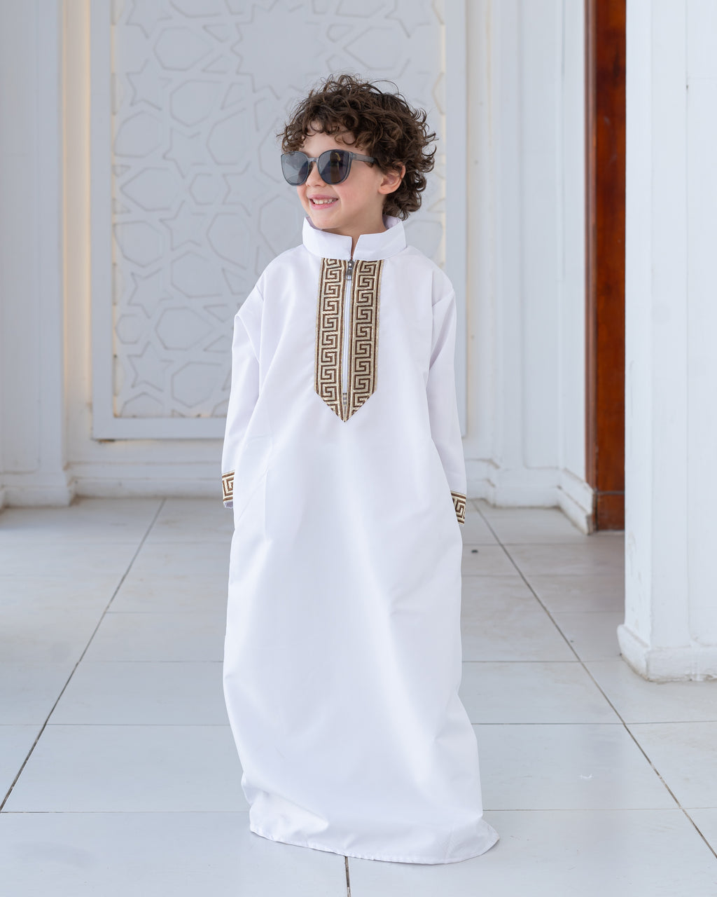 Children's Jalabya with a collar