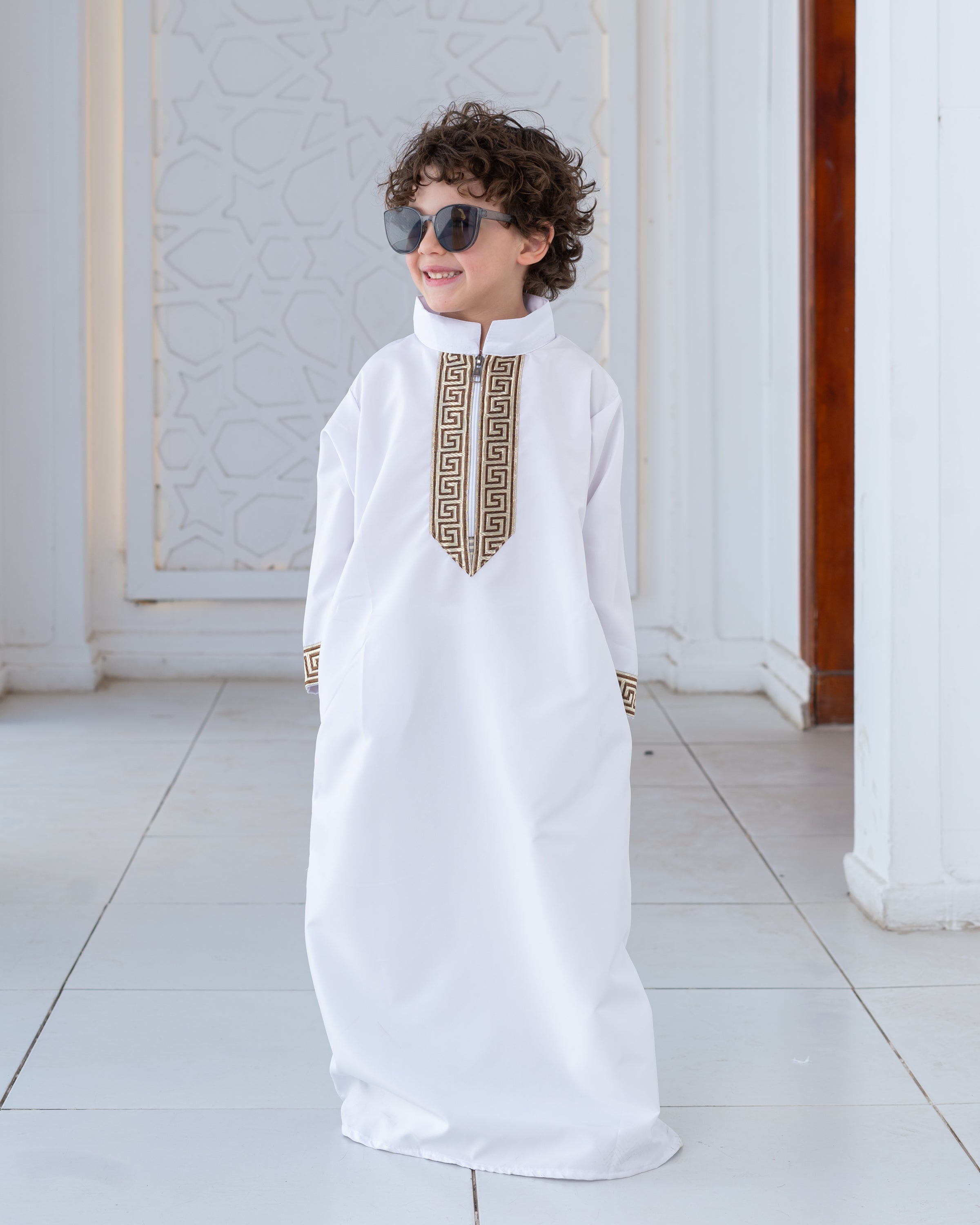 Children's Jalabya with a collar