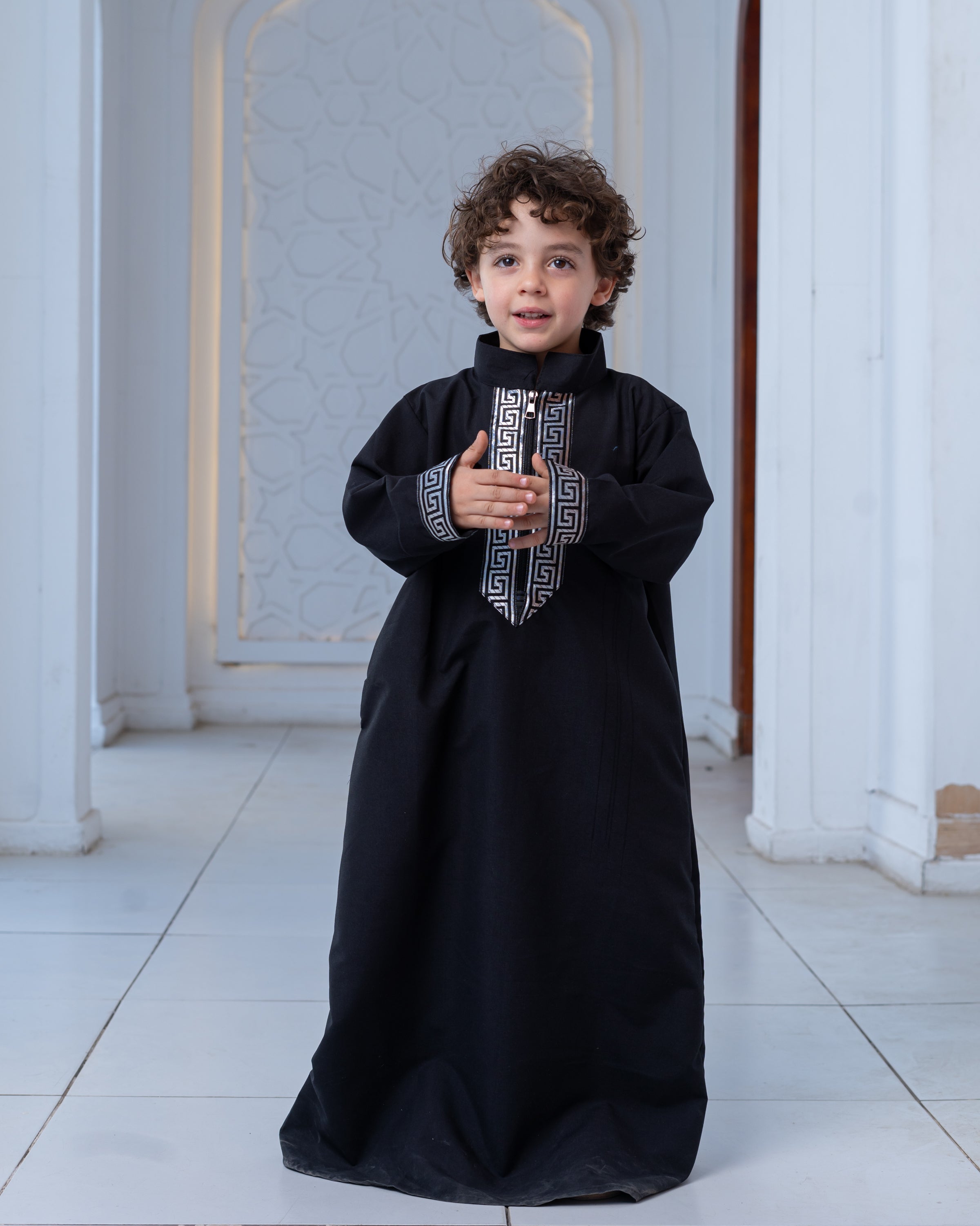 Children's Jalabya with a collar