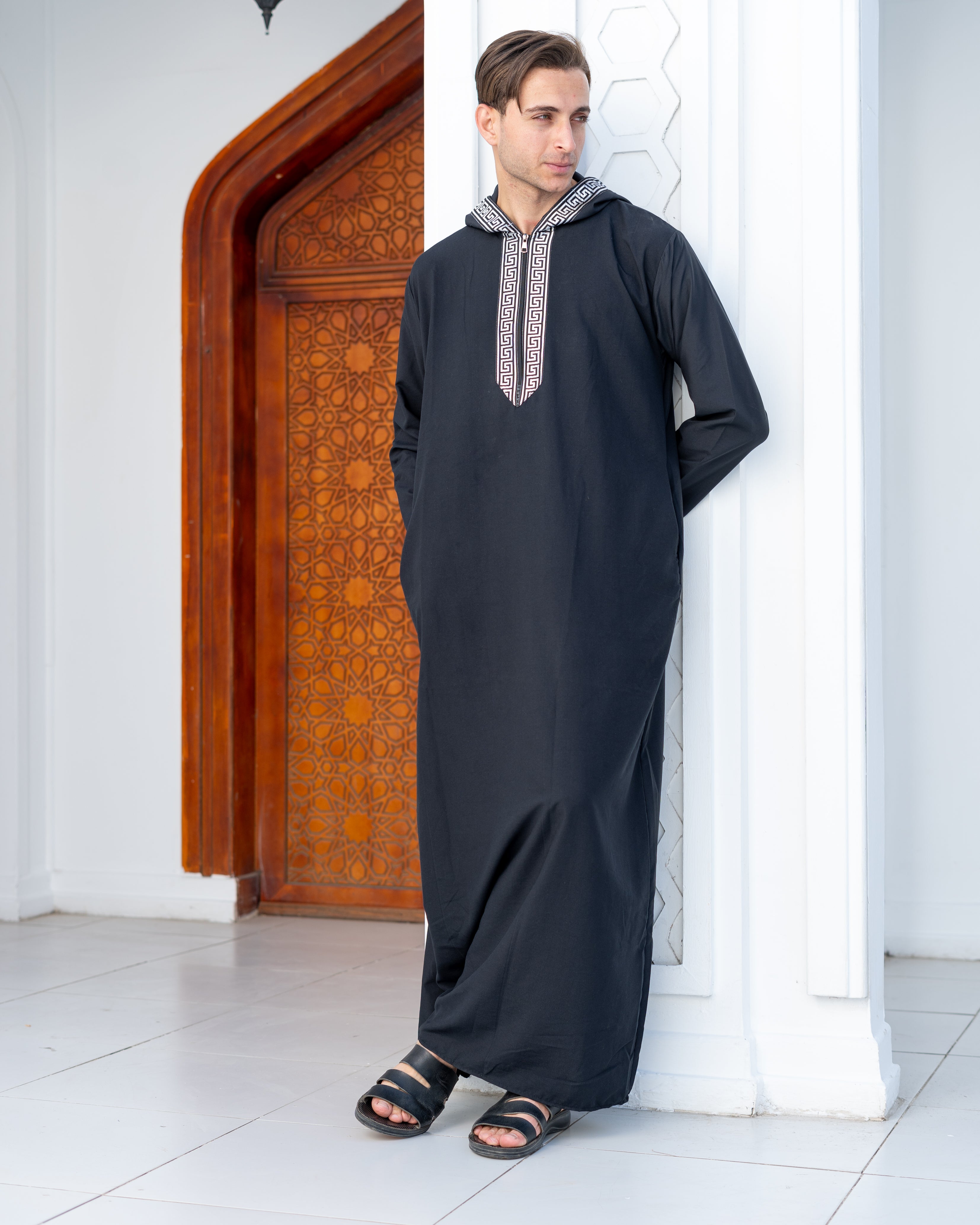 Luxury Fit Jalabya Hooded