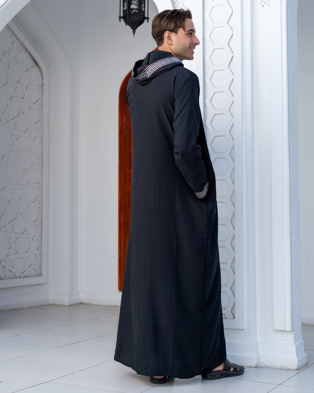 Luxury Fit Jalabya Hooded