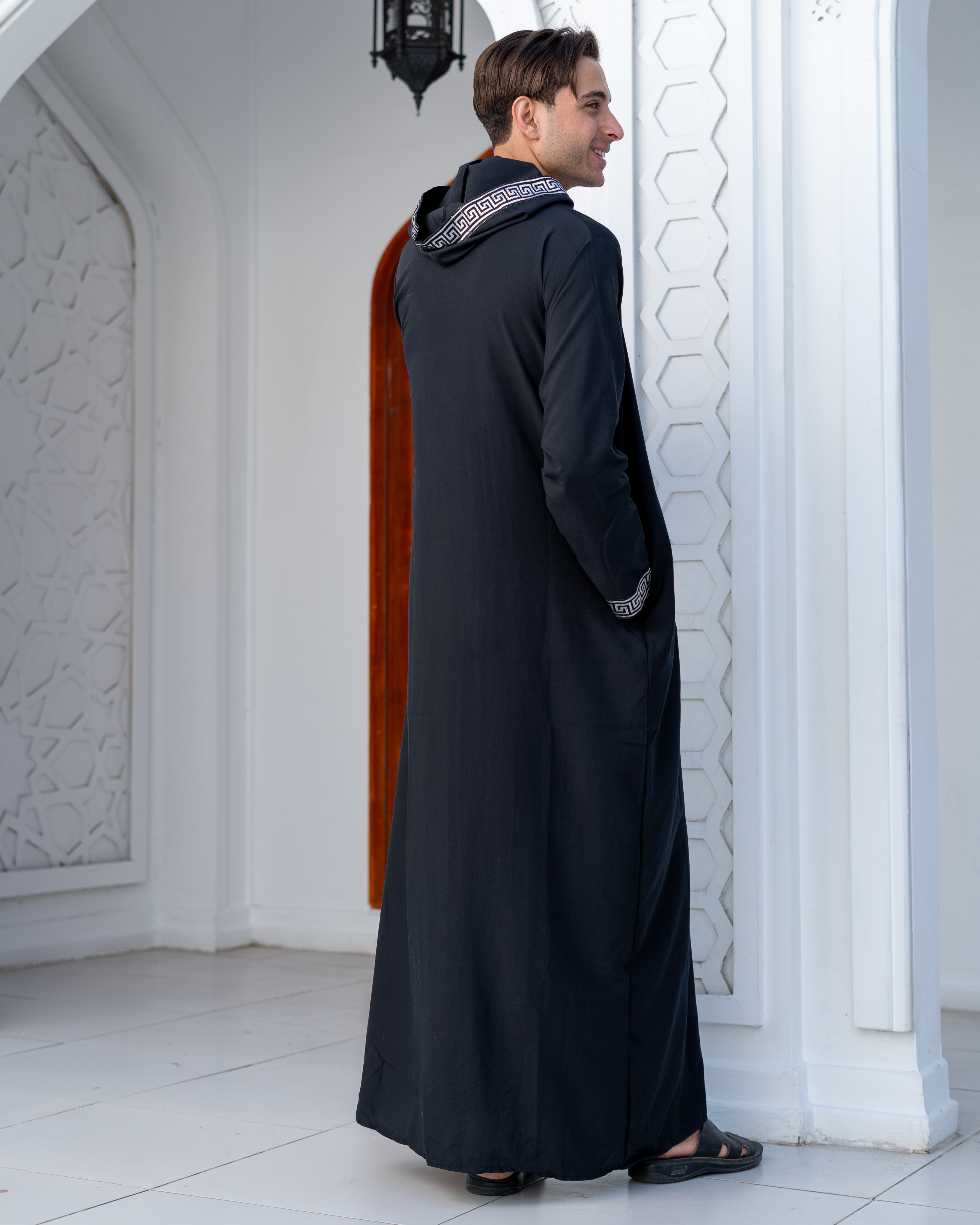 Luxury Fit Jalabya Hooded