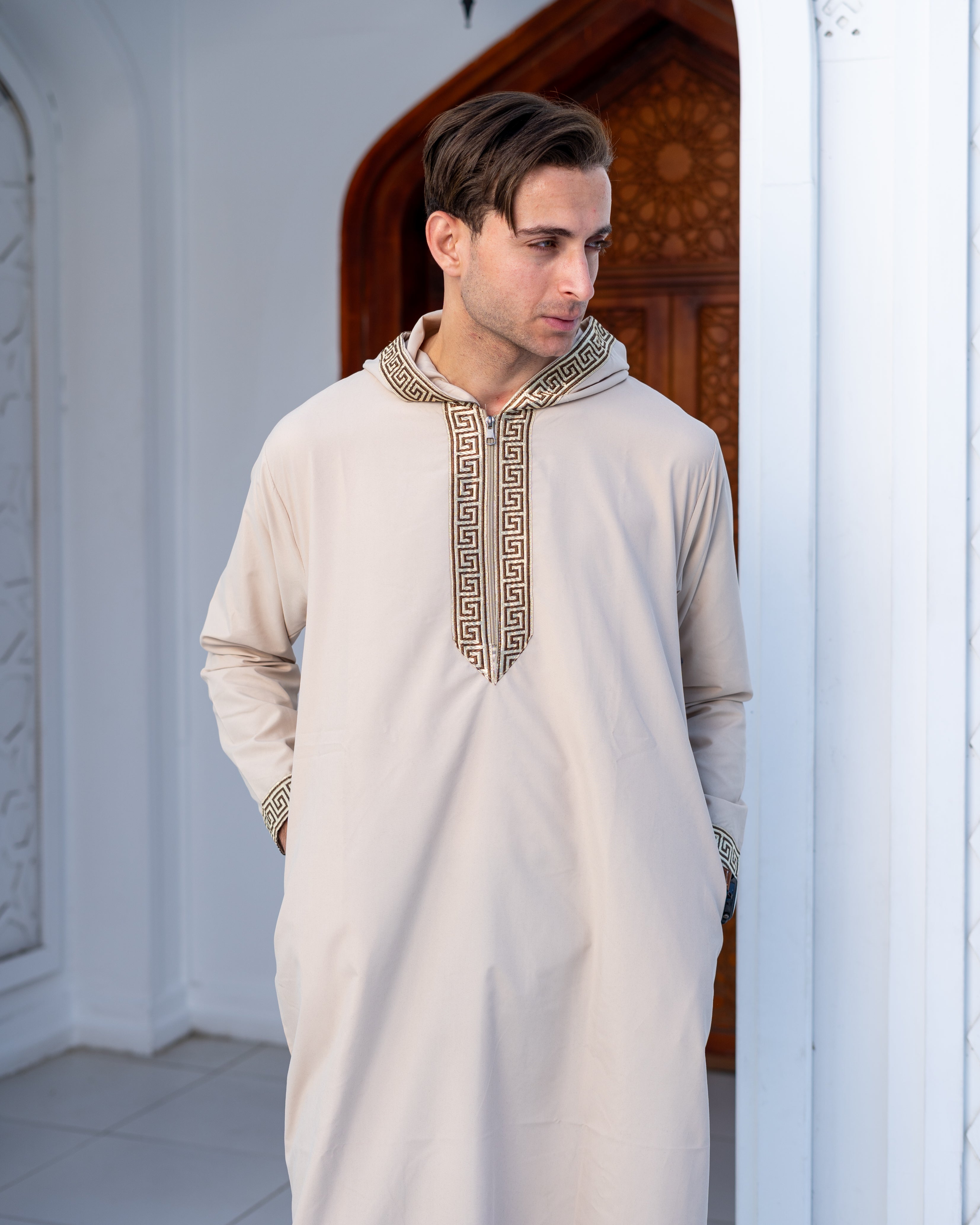 Luxury Fit Jalabya Hooded