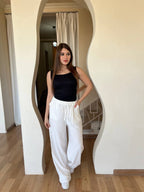 Women's linen trousers