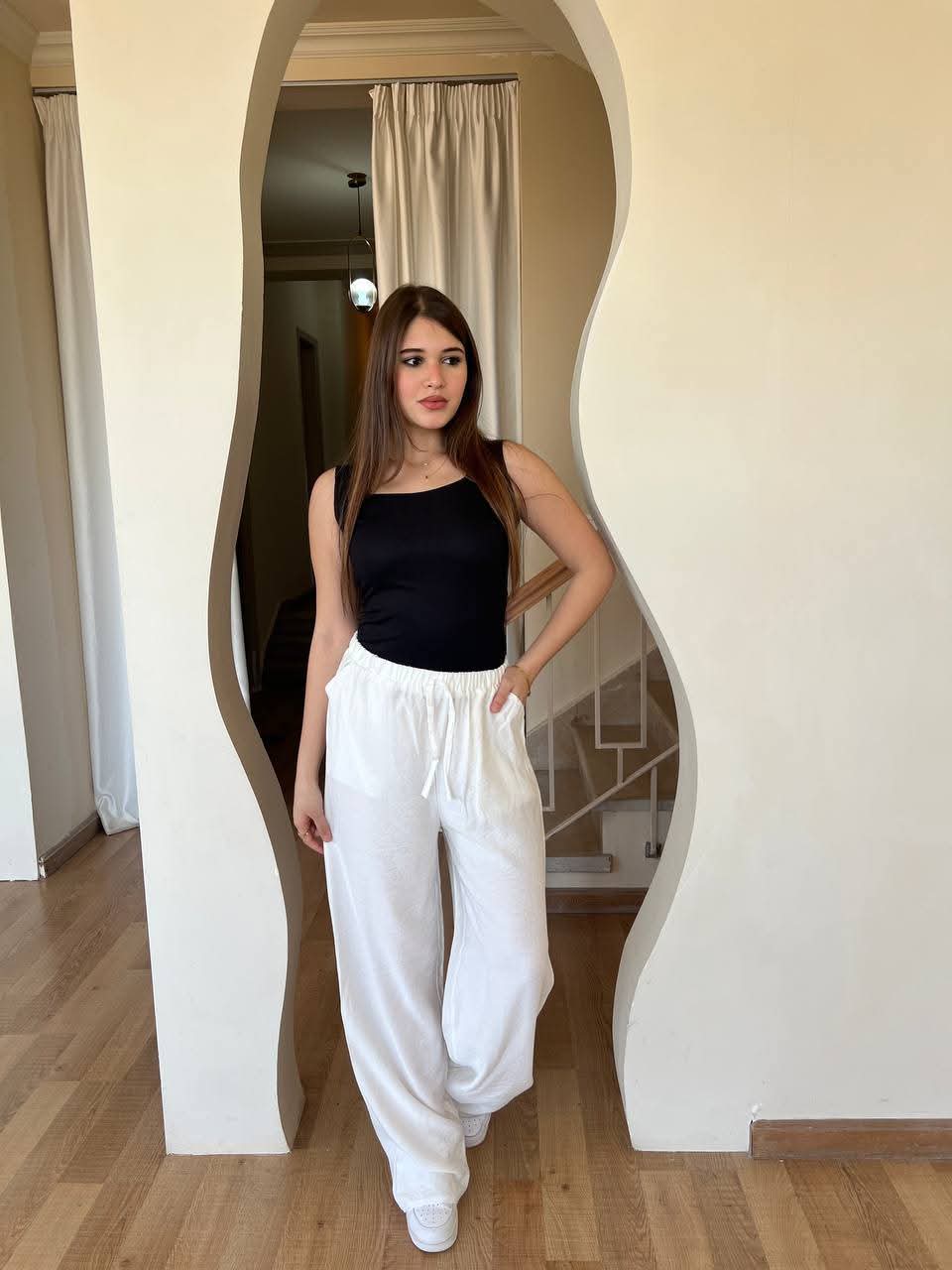 Women's linen trousers