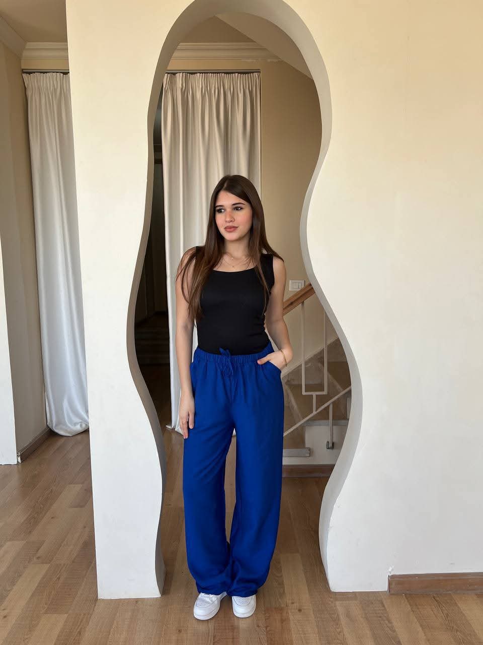 Women's linen trousers