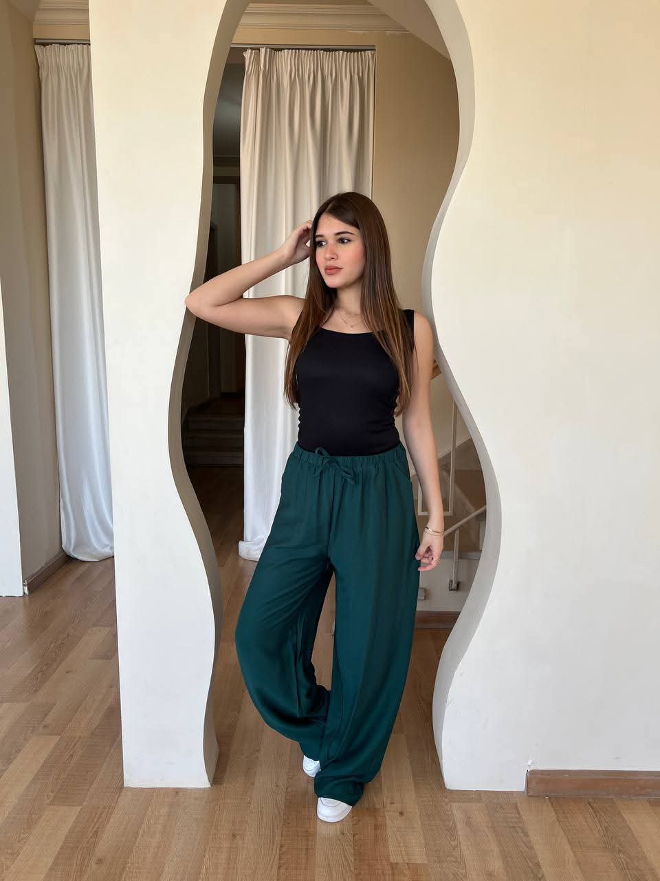 Women's linen trousers