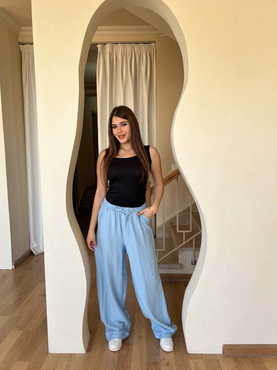 Women's linen trousers