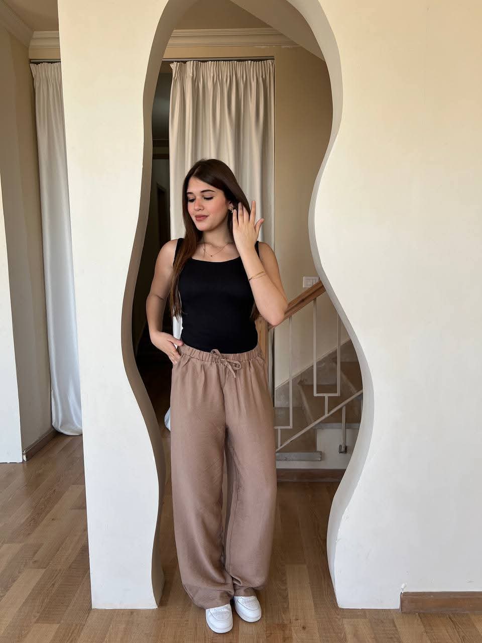 Women's linen trousers