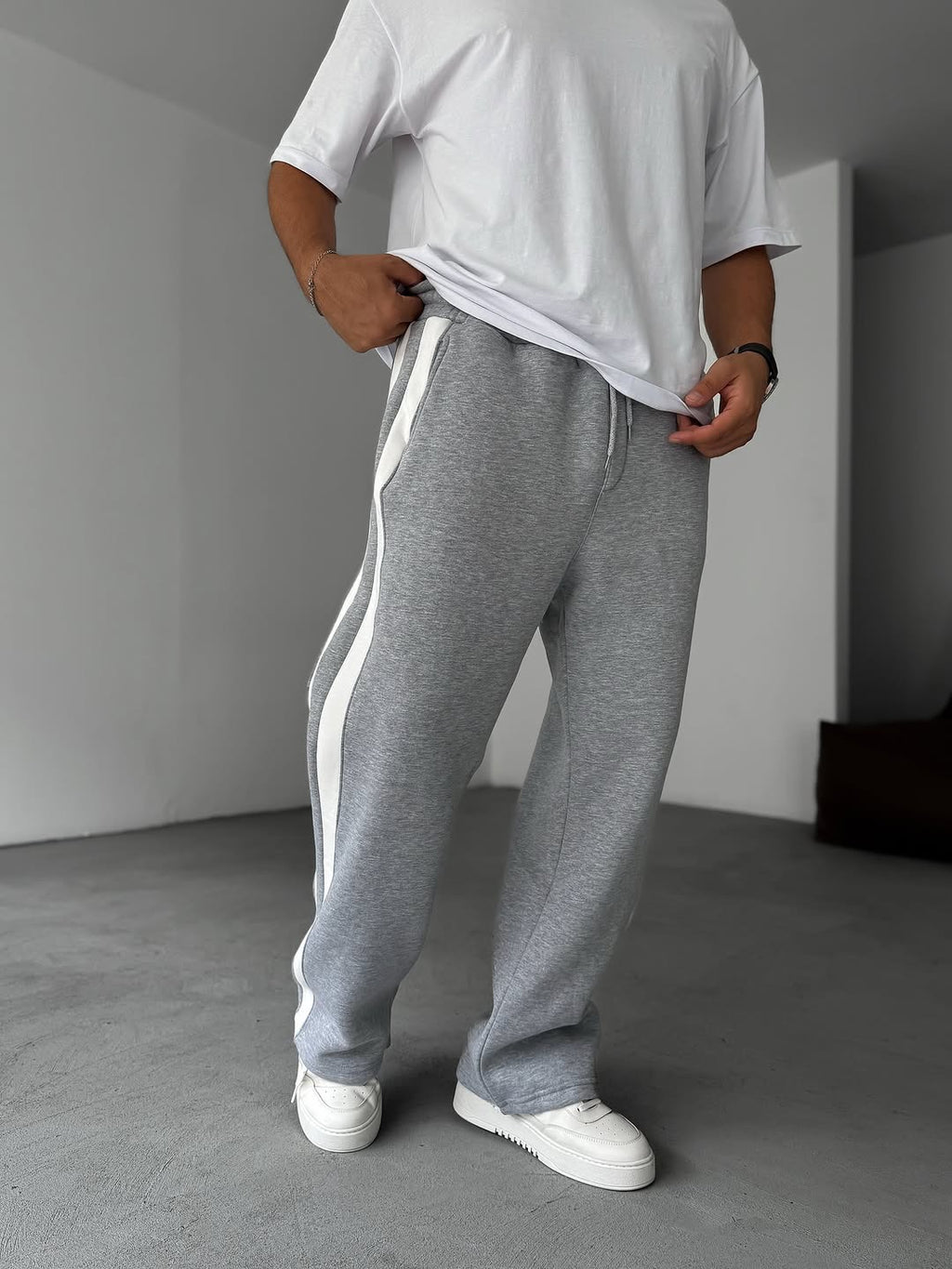 Track Sweatpants Wide Leg